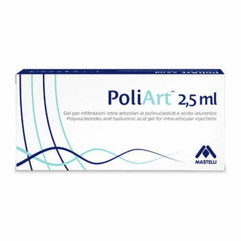 Siringa intra-articolare poliart 20mg/ml acido ialuronico 2,5 ml