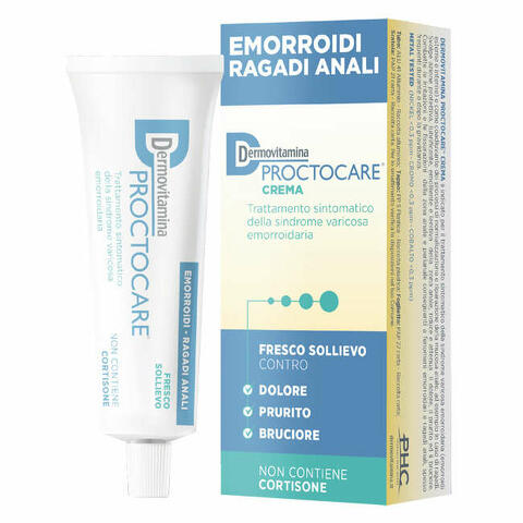 Dermovitamina proctocare crema emorroidi ragadi anali 30ml con cannula