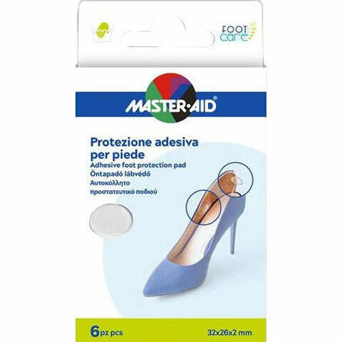 Protezione adesiva master-aid footcare trasparente mix 6 pezzi a5