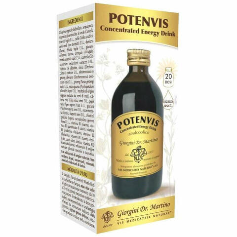Potenvis concentrated energy drink liquido analcoolico 200 ml