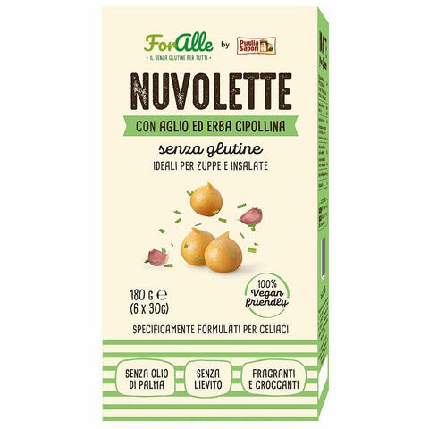 Nuvolette aglio & erba cipollina 6 bustine da 30 g