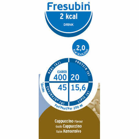 Fresubin 2 kcal drink cappuccino 4 flaconi x 200 ml