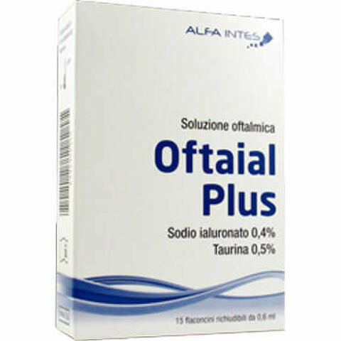 Soluzione oftalmica  plus acido ialuronico 0,4% e taurina 15 flaconcini richiudibili da 0,6 ml