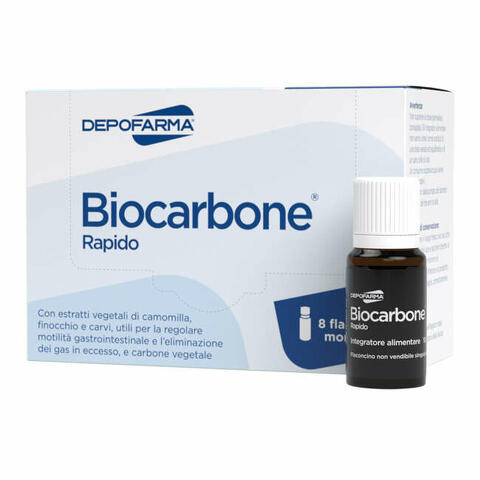 Biocarbone rapido 8 flaconcini