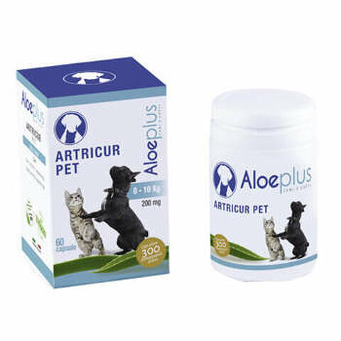 Aloeplus artricur pet cani/gatti 0-11 kg 12 g 60 capsule