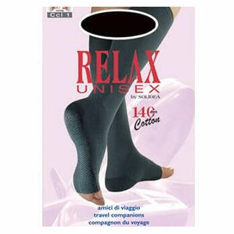 Relax unisex 140 gambaletto cotton punta aperta blu scuro 4xl