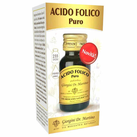 Acido folico puro liquido analcolico 30 ml