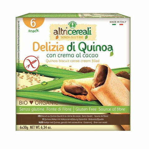 Altricereali delizia quinoa con crema di cacao bio 180 g