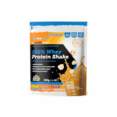 100% whey protein shake hazelnut cream 900 g