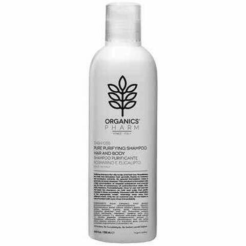 Organics pharm pure purifying shampoo hair & body rosemary and eucalyptus 250 ml