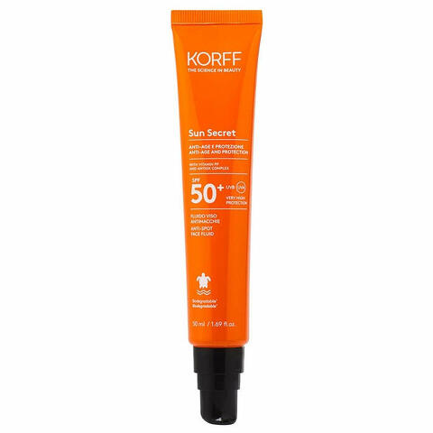 Sun secret fluido viso antimacchie spf50+ 50 ml