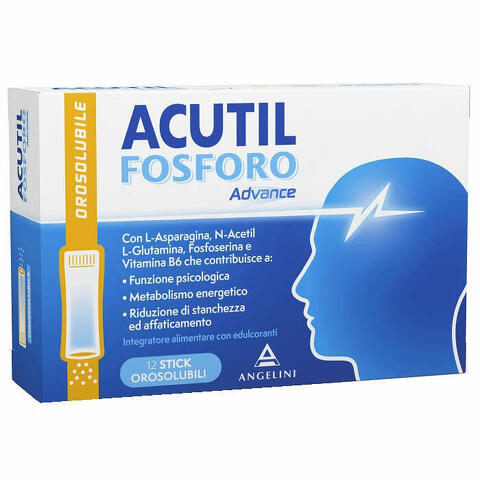 Acutil fosforo advance 12 stick orosolubili