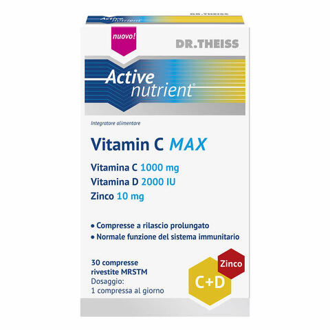 Theiss active nutrient vitamin c max 30 compresse