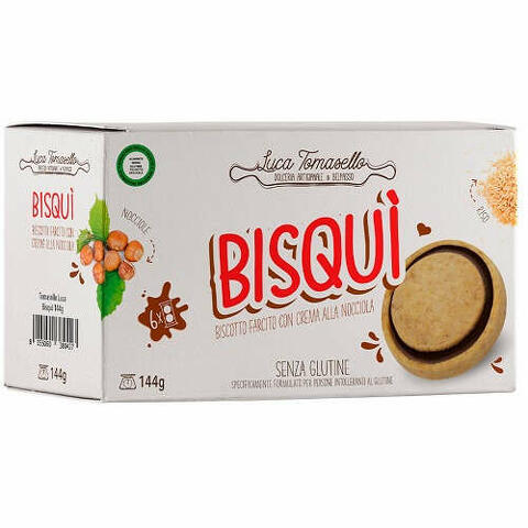 Bisqui' biscotto farcito crema nocciola 144 g