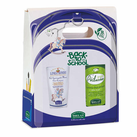 Bimbi cofanetto back to school gel igienizzante mani 50 ml + lozione preventiva pidocchi 100 ml