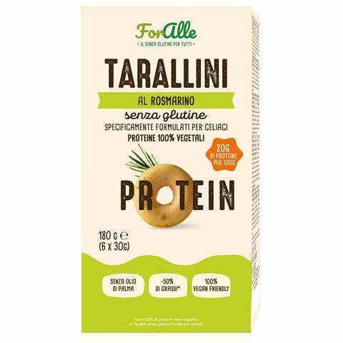 Tarallini proteici rosmarino 6 bustine da 30 g