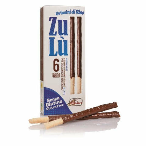 Zulu' grissini di riso con cioccolato finissimo al latte 12 x 11,66 g