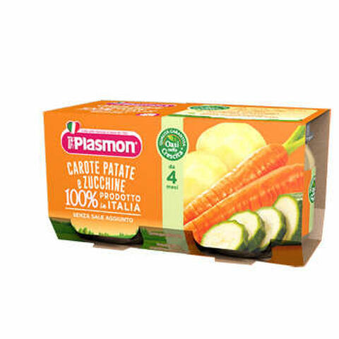 Omogeneizzato carote patate zucchine 4 x 80 g