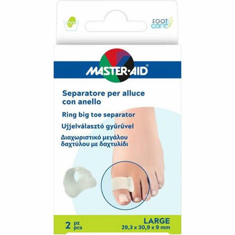 Separatore alluce master-aid footcare con anello small 2 pezzi d3