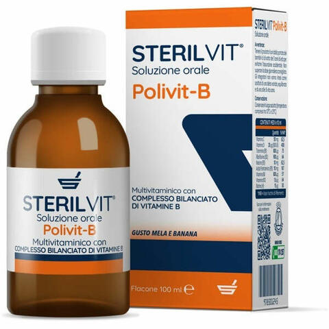 Sterilvit polivit-b soluzione orale gusto mela banana 100 ml