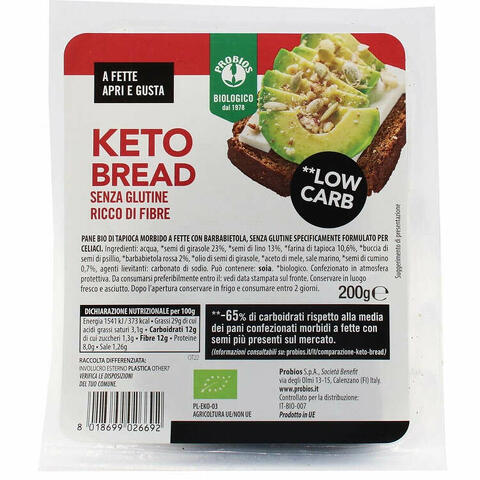 Keto bread senza glutine 200 g