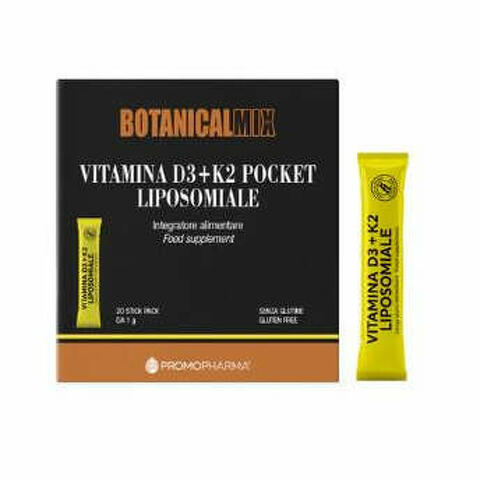 Vitamina d3+k2 liposomiale pocket 20 stick