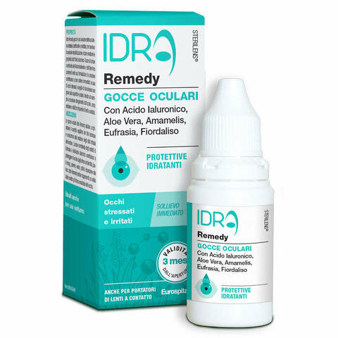 Gocce oculari protettive idratanti  idra remedy con acido ialuronico e aloe vera 10 ml