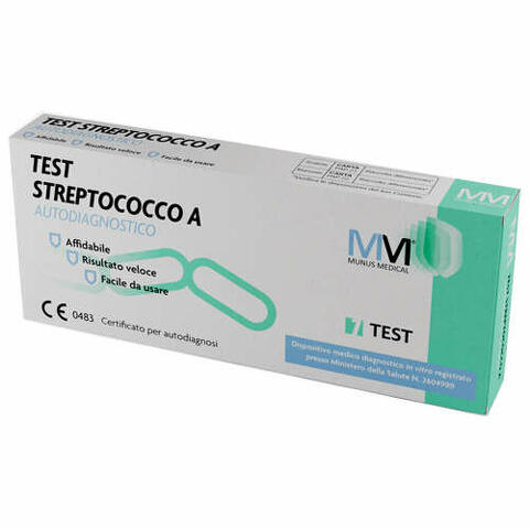 Test streptococco a  munus medical rilevazione batterio streptococco b-emolitico di gruppo a da tampone faringeo