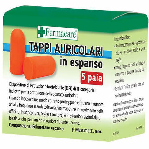 Tappi auricolari espanso 5 paia