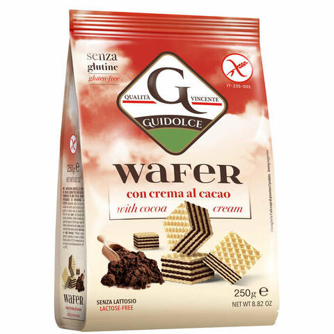 Wafer con crema al cacao 250 g