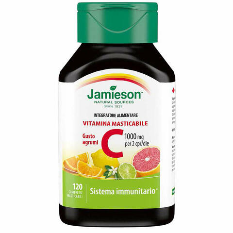 Jamieson vitamina c 1000 masticabile agrumi 120 compresse