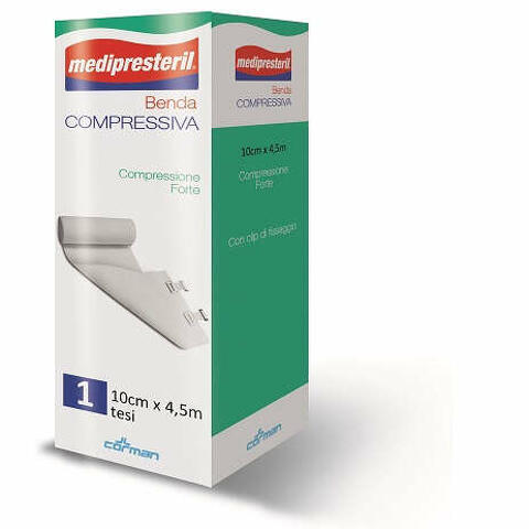 Benda medipresteril compressione forte m4,5x10cm tesi