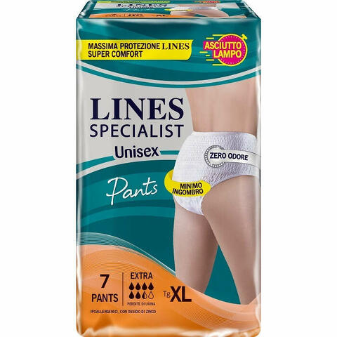 Pannolone mutandina lines specialist unisex extra xl 7 pezzi