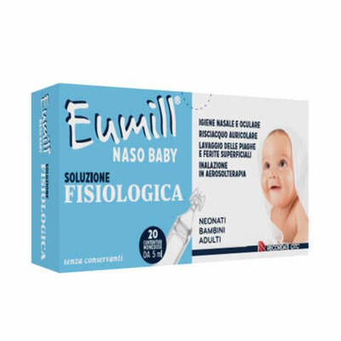 Eumill naso baby soluzione fisiologica 20 contenitori monodose 5ml
