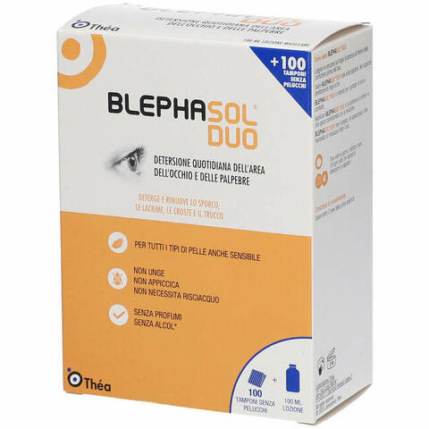 Blephasol duo soluzione micellare igiene palpebrale 100ml + 100 garze