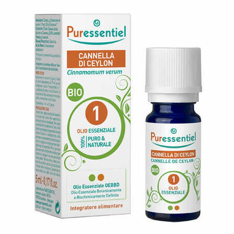 Puressentiel cannella ceylon olio essenziale bio 5ml
