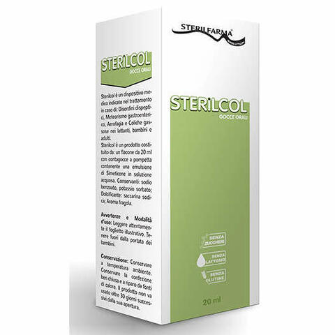 Sterilcol gocce orali sospensione gastrofunzionale flaconcino 20ml