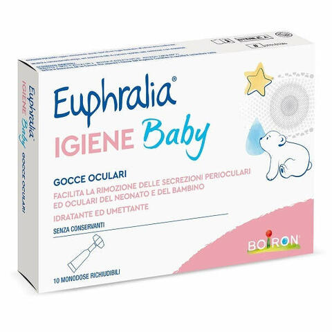Gocce oculari euphralia igiene baby 10 monodose richiudibili x 0,5ml