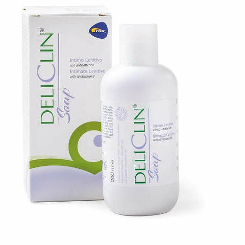 Deliclin soap detergente intimo lenitivo con antibatterico 200ml