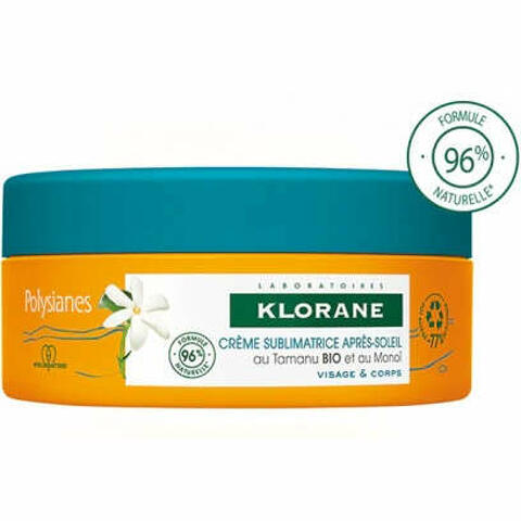 Klorane crema sublimatrice doposole viso e corpo tamanu e monoi 200ml