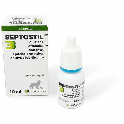 Septostil soluzione oftalmica idratante epitelio protettiva lenitiva lubrificante per cani e gatti 10ml