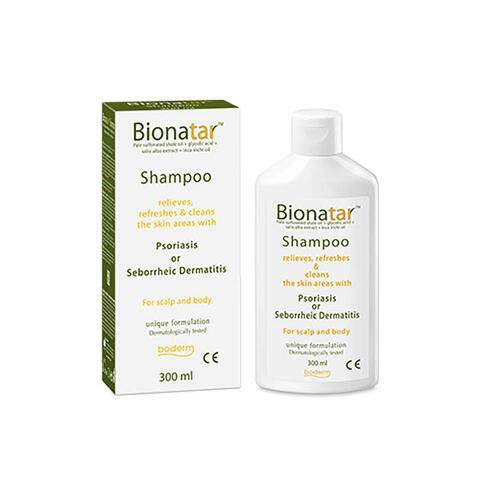 Bionatar shampoo indicato in presenza di sintomi di psoriasi o dermatite seborroica 300ml ce