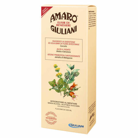 Amaro giuliani elisir benessere 300ml nuova formula