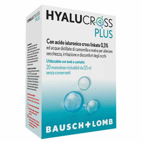 Hyalucross plus 20 flaconcini monodose da 0,5ml