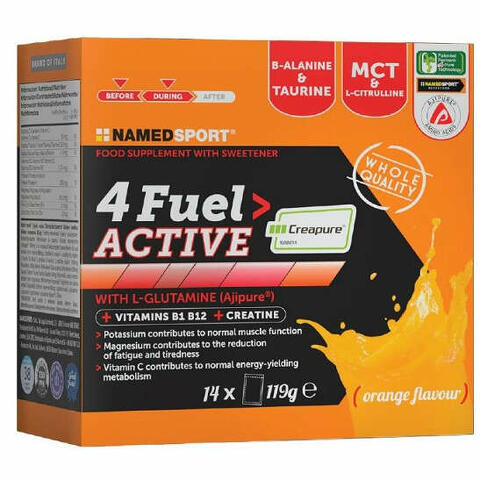 4 fuel> active 14 bustine orange flavour