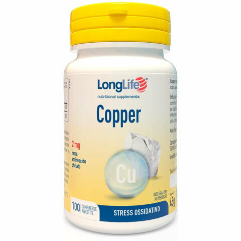 Longlife copper 2mg 100 compresse