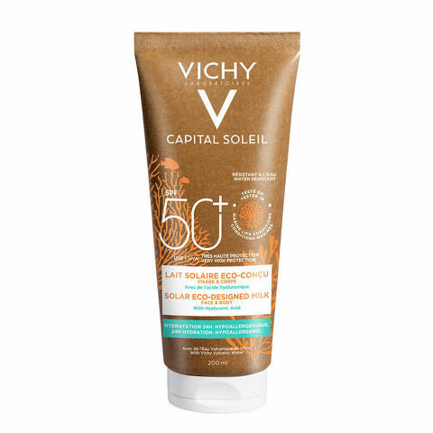 Capital soleil latte solare eco-sostenibile spf50+ 200ml