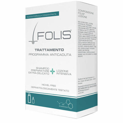 Folis trattamento 1 lozione 100ml + 1 shampoo 200ml