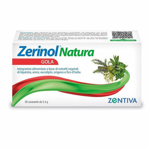 Zerinol natura gola 20 caramelle balsamiche