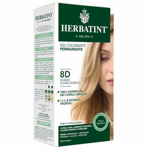 Herbatint 8d biondo chiaro dorato 135ml